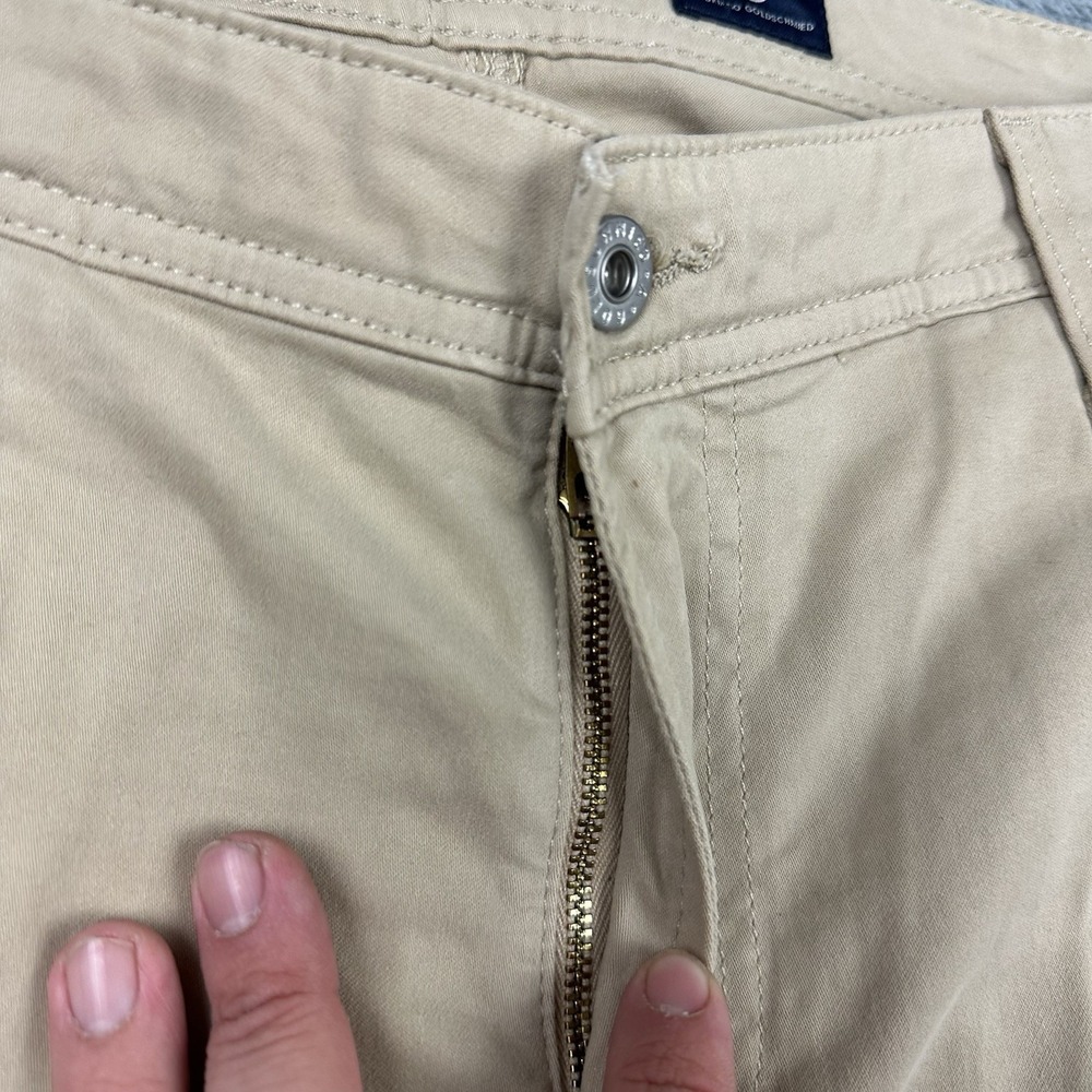 AG Adriano Goldschmied Pants Mens 38x29 Tag 38x32 Beige Everett Slim Straight - Picture 3 of 11